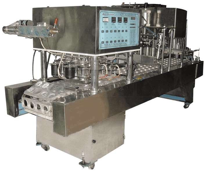 Mesin Cup Sealer 4 Line Pneumatic CD20C (4.500 Cup/Jam Industri)